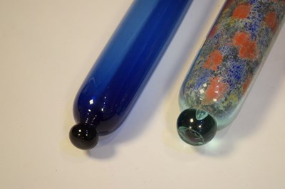 Lot 328 - Four assorted 19th Century glass rolling pins
