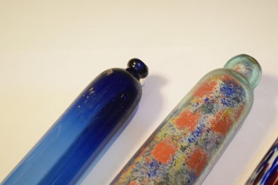 Lot 328 - Four assorted 19th Century glass rolling pins