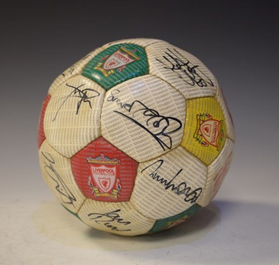 Lot 302 - Signed Liverpool football, mid/late 1980's