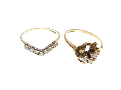 Lot 43 - Four various 9ct gold dress rings