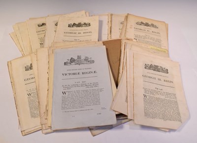 Lot 132 - Collection of Acts of Parliament relating to Somerset and Bristol