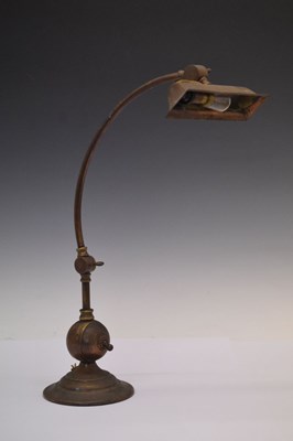 Lot 244 - Early 20th Century desk lamp