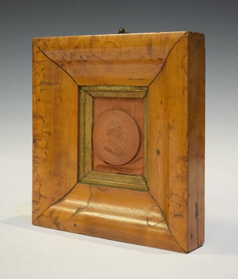 Lot 178 - Terracotta or stoneware portrait medallion