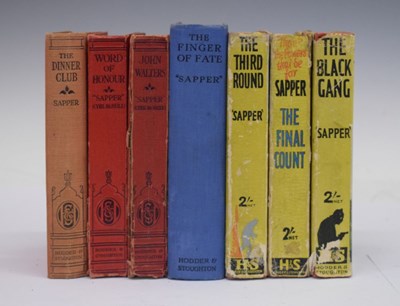 Lot 333 - Quantity of books by Sapper / Cyril McNeile (Bulldog Drummond, etc)