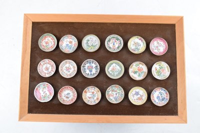 Lot 362 - Unusual collection of French porcelain miniature 'trade samples'