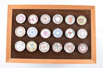 Lot 362 - Unusual collection of French porcelain miniature 'trade samples'