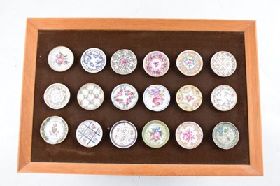 Lot 362 - Unusual collection of French porcelain miniature 'trade samples'