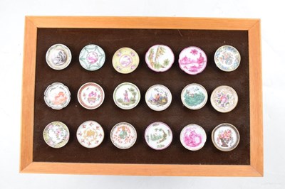 Lot 362 - Unusual collection of French porcelain miniature 'trade samples'