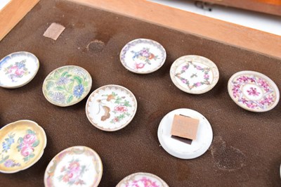 Lot 362 - Unusual collection of French porcelain miniature 'trade samples'