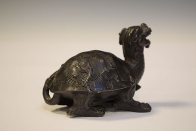 Lot 321 - Chinese bronze figure of a Longgui or dragon turtle