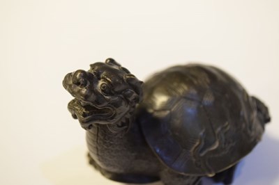 Lot 321 - Chinese bronze figure of a Longgui or dragon turtle