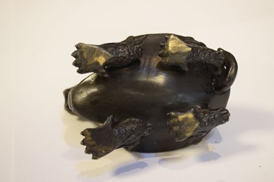Lot 321 - Chinese bronze figure of a Longgui or dragon turtle