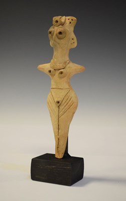 Lot 264 - Syro Hittite terracotta figure of the goddess Astarte