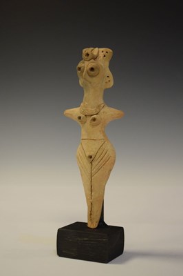 Lot 264 - Syro Hittite terracotta figure of the goddess Astarte
