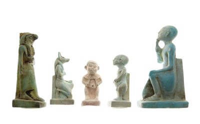 Lot 269 - Five small Egyptian figures