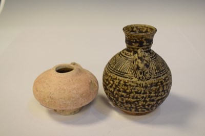 Lot 252 - Sotho pot, chicken head pot, terracotta vessel