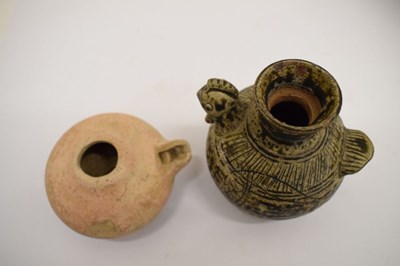 Lot 252 - Sotho pot, chicken head pot, terracotta vessel