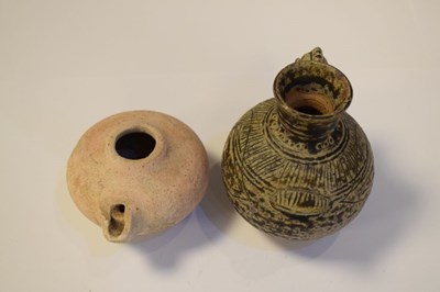 Lot 252 - Sotho pot, chicken head pot, terracotta vessel