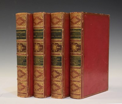 Lot 338 - Books - Cowden Clarke - Four late 19th Century leather bound volumes