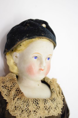 Lot 200 - Small collection of bisque head dolls, etc