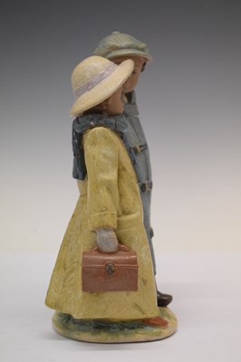 Lot 443 - Lladro gres figure group Away to School 2242