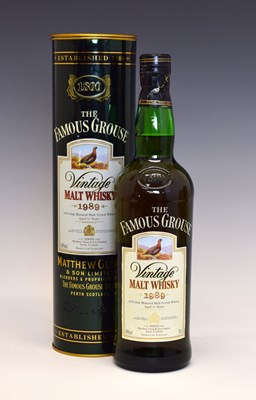 Lot 677 - Wines & Spirits - Bottle of The Famous Grouse Blended Vintage Malt Scotch Whisky 1989