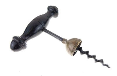 Lot 434 - American William Bennitt bell cap 'Magic' self pulling corkscrew Pat. 15th May 1883