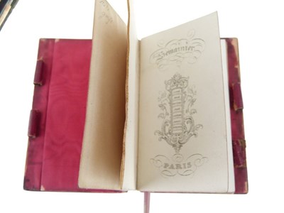 Lot 140 - Two 19th Century aide memoires or semainiers