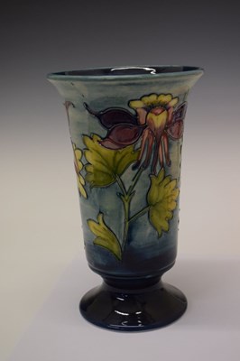 Lot 399 - Walter Moorcroft 'Columbine' flared footed vase