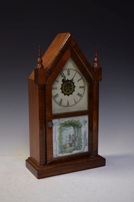 Lot 501 - American steeple mantel clock