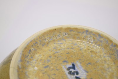 Lot 421 - Ruskin Pottery - Two Crystalline glaze trial bowls