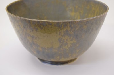 Lot 421 - Ruskin Pottery - Two Crystalline glaze trial bowls