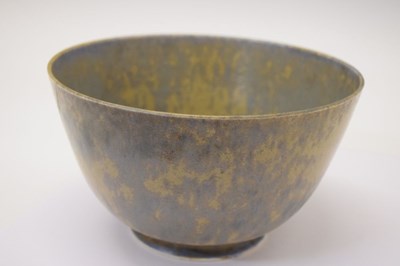 Lot 421 - Ruskin Pottery - Two Crystalline glaze trial bowls