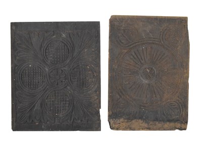 Lot 253 - Two 17th Century carved oak panels