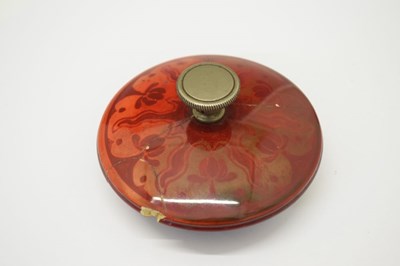 Lot 412 - Bernard Moore flambé jar and cover
