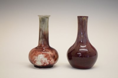 Lot 416 - Bernard Moore – high-fired copper glaze vase, etc.