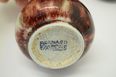 Lot 416 - Bernard Moore – high-fired copper glaze vase, etc.