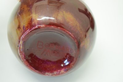 Lot 416 - Bernard Moore – high-fired copper glaze vase, etc.