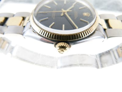 Lot 67 - Rolex - Gentleman's two-tone gold and stainless steel Oyster Perpetual automatic bracelet wristwatch