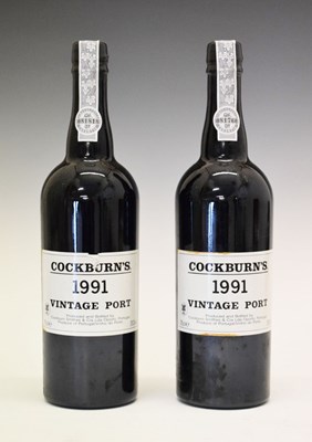 Lot 443 - Two bottles of Cockburn's Vintage Port, 1991