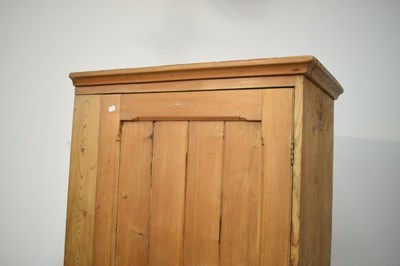 Lot 534 - Pitch pine hall wardrobe