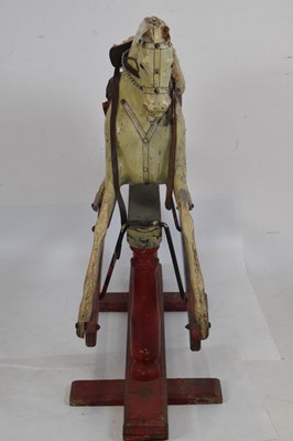 Lot 485 - Early 20th Century carved painted wooden rocking horse