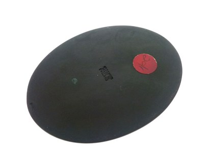 Lot 382 - Wedgwood black 'Dancing Hours' plaque and oval plaque