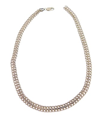 Lot 81 - 9ct gold fancy link necklace