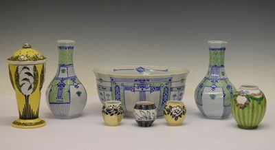 Lot 297 - Group of French Art Deco-style ceramics