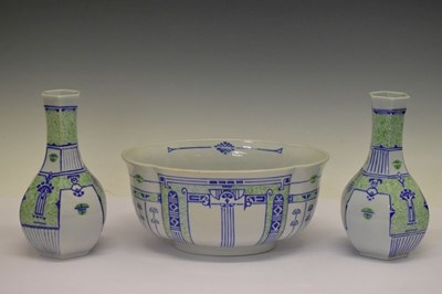 Lot 297 - Group of French Art Deco-style ceramics
