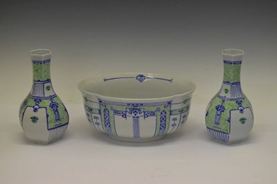 Lot 297 - Group of French Art Deco-style ceramics