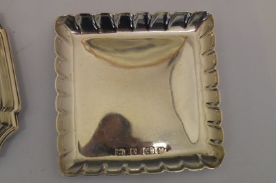 Lot 195 - Ten silver dishes and coasters