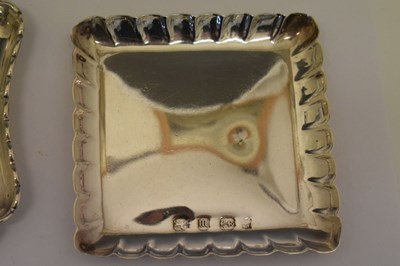 Lot 195 - Ten silver dishes and coasters