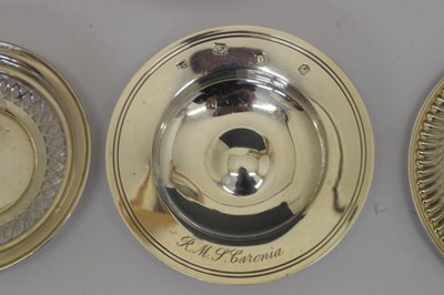Lot 195 - Ten silver dishes and coasters